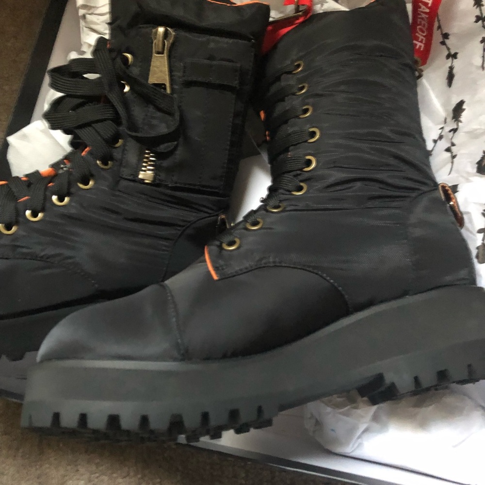 Dolls kill poster grl flight boots